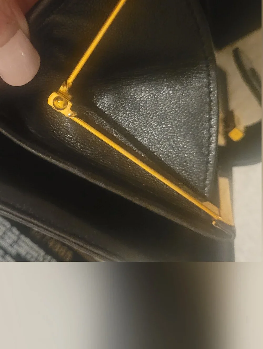 CHANEL Black Quilted Leather Wallet with Unbranded Pearl-Embellished Chain